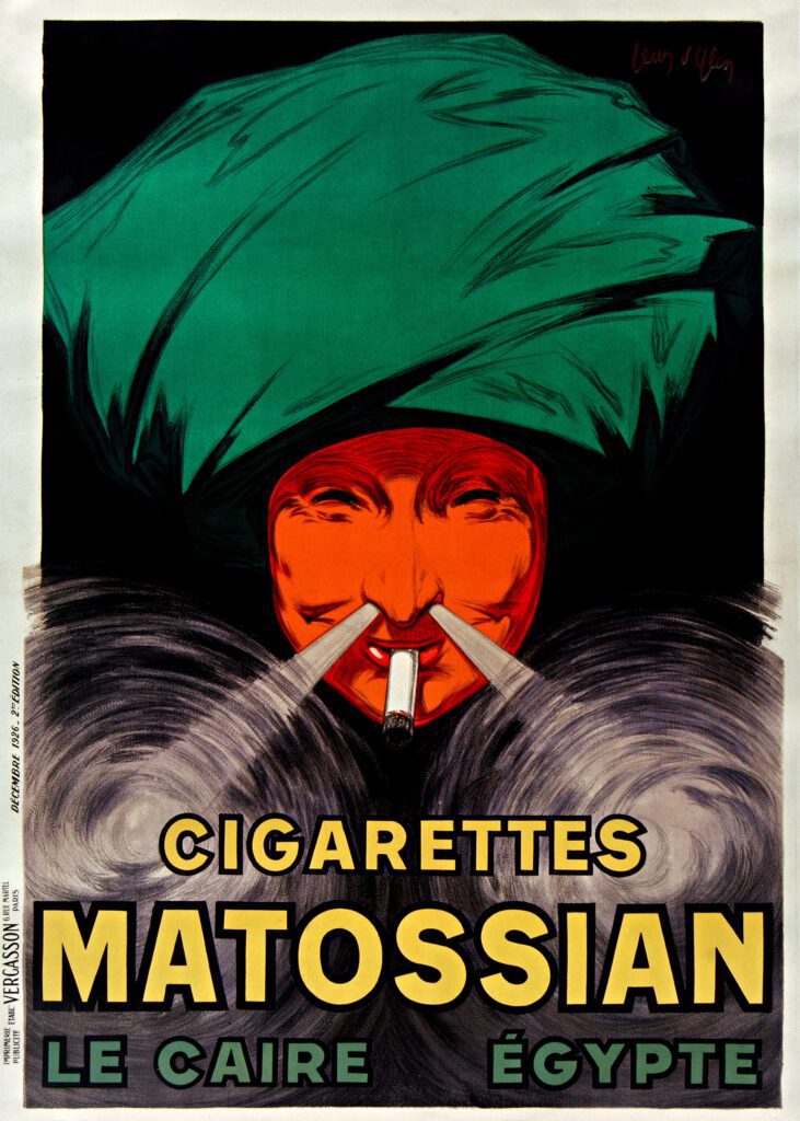 Cigarettes Matossian Le Caire Egypte 1926 Galleria - Premio Internazionale Leonetto Cappiello